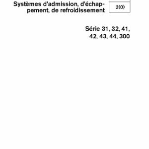 7741742 M.ATELIER D31-32-41-42-43-44-D300 Système Adm., Echap. & Refroidissement